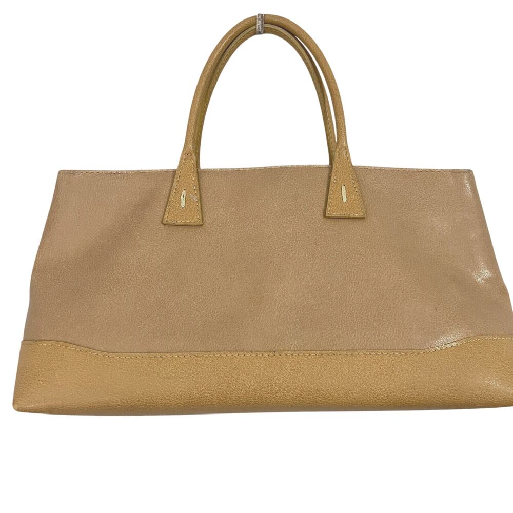 Vintage Nine West East West Bag Tan 90s‎ Y2K Vegan Faux Leather Top Handles